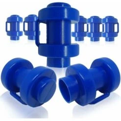 Lot De 8 Embouts De Protection Pour Barres De Filet De Trampoline, 25 Mm, Bleu,,KoleZy