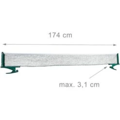 Relaxdays Filet De Ping-pong Pour Table, Hydrofuge, Pinces Métalliques, Extérieur, H X L X P : 15 X 174 X 2,5 Cm, Vert 8 Relaxdays Filet De Ping-pong Pour Table, Hydrofuge, Pinces Métalliques, Extérieur, H X L X P : 15 X 174 X 2,5 Cm, Vert -Pas Cher Clair Jardin Magasin 10366744 4