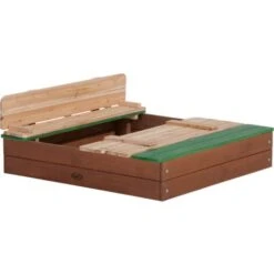 AXI Ella Bac à Sable Enfant Bac à Sable Pour Enfants En Bois Avec Couvercle Marron & Vert 100 X 95 Cm 6 AXI Ella Bac à Sable Enfant Bac à Sable Pour Enfants En Bois Avec Couvercle Marron & Vert 100 X 95 Cm -Pas Cher Clair Jardin Magasin 11027366 2