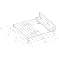 AXI Ella Bac à Sable Enfant Bac à Sable Pour Enfants En Bois Avec Couvercle Marron & Vert 100 X 95 Cm 8 AXI Ella Bac à Sable Enfant Bac à Sable Pour Enfants En Bois Avec Couvercle Marron & Vert 100 X 95 Cm -Pas Cher Clair Jardin Magasin 11027366 4