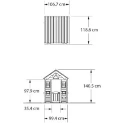 Backyard Discovery Timberlake Maisonnette En Bois Maison De Jeux Pour L'extérieur Maisonnette / Cabane De Jeu Avec Cuisine -Pas Cher Clair Jardin Magasin 11027455 3