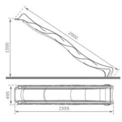 Glissière De Toboggan En PEHD Tsuri 290 Cm Vert Lemon -Pas Cher Clair Jardin Magasin 11740153 3