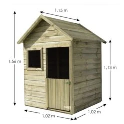 Maisonnette Bois EMY à Peindre 8 Maisonnette Bois EMY à Peindre -Pas Cher Clair Jardin Magasin 12436077 4