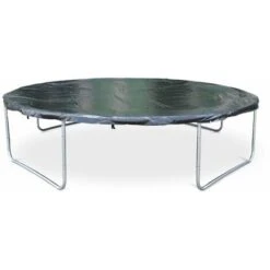 Trampoline Rond Ø 430cm Gris Avec Filet De Protection Intérieur - Venus Inner XXL – échelle. Bâche. Filet Pour Chaussures Et Kit D'ancrage 4.30m 430 Cm -Pas Cher Clair Jardin Magasin 12957215 3