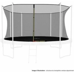 Filet Intérieur De Sécurité Pour Trampoline : ø 14Ft, 8 Perches