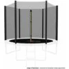 Filet De Sécurité Extérieur Universel Pour Trampoline ø 8Ft, 6 Perches