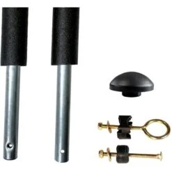 Un Poteau De Filet De Sécurité Ø25mm Pour Trampolines De Jardin Toutes Marques Avec Mousse Et Visserie (longueur Totale 208.5cm)