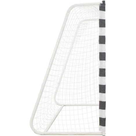 But De Football 300x160x90 Cm Métal Noir Et Blanc VidaXL 3 But De Football 300x160x90 Cm Métal Noir Et Blanc VidaXL – Image 3