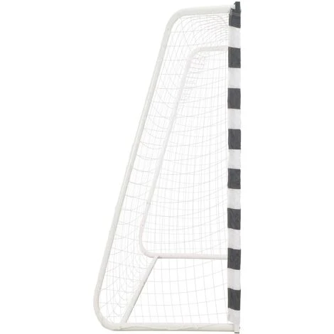 But De Football 300x200x90 Cm Métal Noir Et Blanc VidaXL 3 But De Football 300x200x90 Cm Métal Noir Et Blanc VidaXL – Image 3