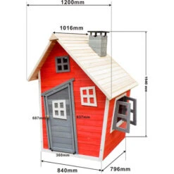 Maison écologique De Jeux Pour Enfants En Bois D’épicéa Maison De Jardin Enfants Bois -Pas Cher Clair Jardin Magasin 1526560 5