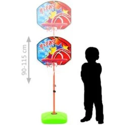 Ensemble De Panier Et De Ballon De Basket Pour Enfants VidaXL -Pas Cher Clair Jardin Magasin 15811203 3