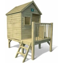 Cabane En Bois Traité Sur Pilotis Pour Enfant - Winny
