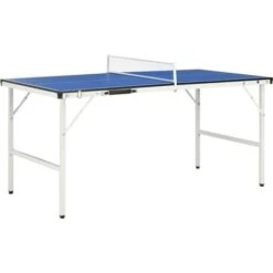Table De Ping-pong Avec Filet 152x76x66 Cm Bleu VidaXL