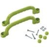 Jeu De Poignées En Plastique Vert Lemon - Pour Aire De Jeux Et Cadres D'Escalade – 250 X 75 Mm