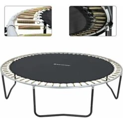 Songmics Tapis De Saut Pour Trampoline, Pièce De Rechange, Convient Pour Un Trampoline, Noir - STB12BK Ø324cm -Pas Cher Clair Jardin Magasin 18252053 4