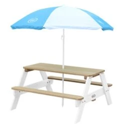 AXI Nick Table Pique Nique Avec Parasol Marron / Blanc Table De Jeu Enfant Pour Le Jardin 7 AXI Nick Table Pique Nique Avec Parasol Marron / Blanc Table De Jeu Enfant Pour Le Jardin -Pas Cher Clair Jardin Magasin 18396644 3