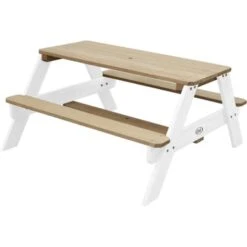 AXI Nick Table Pique Nique Avec Parasol Marron / Blanc Table De Jeu Enfant Pour Le Jardin 8 AXI Nick Table Pique Nique Avec Parasol Marron / Blanc Table De Jeu Enfant Pour Le Jardin -Pas Cher Clair Jardin Magasin 18396644 4