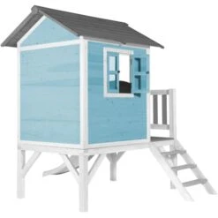 AXI Maison Enfant Beach Lodge XL En Bleu Avec Toboggan En Blanc Maison De Jeux En Bois FFC Pour Les Enfants Maisonnette / Cabane De Jeu Pour Le Jardin -Pas Cher Clair Jardin Magasin 18396666 4