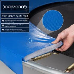 Trampoline Extérieur Rond Ø427cm Max. 150kg Set Complet Filet De Sécurité Porte D'entrée échelle Poteaux Trampoline Jardin Robuste Accessoires -Pas Cher Clair Jardin Magasin 19328537 3