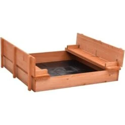 Bac à Sable Bois De Sapin 95x90x15 Cm VidaXL -Pas Cher Clair Jardin Magasin 19849465 4