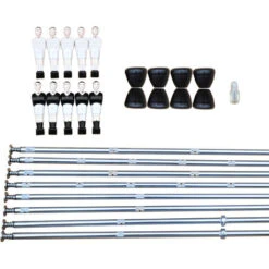 Accessoires (poignées Rondes) Pour Babyfoot Bistrot Et Scudetto - Noir Et Blanc