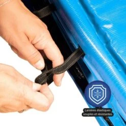 Coussin De Protection Des Ressorts Pour Trampoline 14Ft / 427 Cm - Bleu Ciel - PE -Pas Cher Clair Jardin Magasin 20693612 3