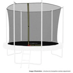 Filet Intérieur De Sécurité Pour Trampoline : ø 10Ft, 6 Perches