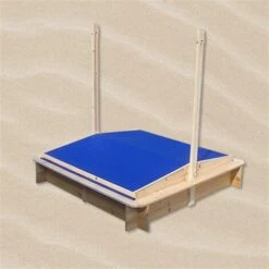 Melko Bac à Sable Avec Toit Réglable 120 X 120 X 120 Cm Bac à Sable (bleu) -Pas Cher Clair Jardin Magasin 24029291 5