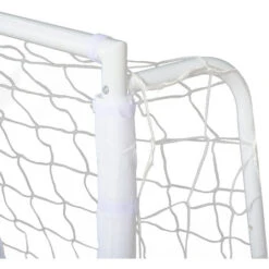 HOMCOM But De Football - Cage De Foot - But D'entrainement Dim. 186L X 62l X 123H Cm - Châssis Métal Filet PE - Piquets & Outil Inclus - Blanc -Pas Cher Clair Jardin Magasin 25833901 5