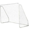 HOMCOM But De Football - Cage De Foot - But D'entrainement Dim. 301L X 126l X 200H Cm - Châssis Métal époxy Filet PE - Piquets Inclus - Blanc