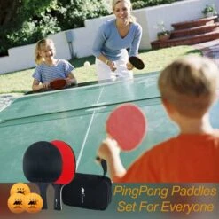 LITZEE Raquettes De Ping-Pong Set, 1 Paire De Raquettes De Tennis De Table Avec Sac De Rangement Pour Joueurs Débutants Et Avancés Activité Famille 9 LITZEE Raquettes De Ping-Pong Set, 1 Paire De Raquettes De Tennis De Table Avec Sac De Rangement Pour Joueurs Débutants Et Avancés Activité Famille -Pas Cher Clair Jardin Magasin 26461571 5