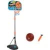 HOMCOM Panier De Basket-ball Sur Pied Avec Poteau Base Lestage Panneau + Ballon + Pompe Hauteur Réglable 1,26 – 1,58 M