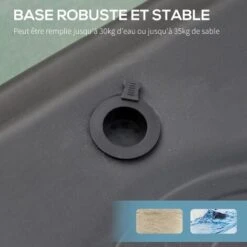 HOMCOM Panier De Basket-Ball Sur Pied Avec Poteau Panneau, Base De Lestage Sur Roulettes Hauteur Réglable 1,55 - 2,1 M Rouge Noir -Pas Cher Clair Jardin Magasin 28443769 5