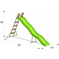 Toboggan PYROU 3,32 M, 3-12 Ans -Pas Cher Clair Jardin Magasin 29670374 3