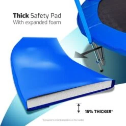 Trampoline élastique 250Cm (8Ft) Avec Filet Et échelle Avec Certificat Tuv/Gs 8 Trampoline élastique 250Cm (8Ft) Avec Filet Et échelle Avec Certificat Tuv/Gs -Pas Cher Clair Jardin Magasin 29810066 4