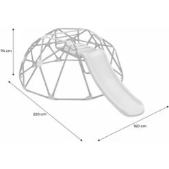 Aire De Jeux - Albe - Dome D'escalade Avec Toboggan - Cage à écureuil -Pas Cher Clair Jardin Magasin 3035987 5