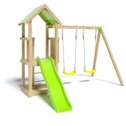 Aire De Jeux Bois 1,90 M EASY XPERIENCE - 6 Enfants