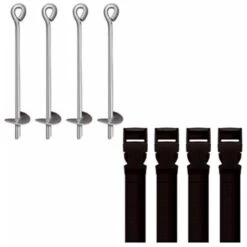 Kit D'ancrage Pour Trampoline 3,66 à 4,27 M