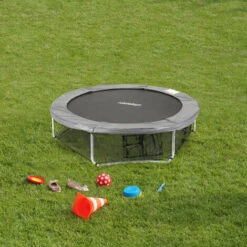 Relaxdays Filet De Cadre Trampoline Filet De Protection Filet De Sécurité Pour Le Sol Accessoire Jardin Ø 244 Cm, Noir -Pas Cher Clair Jardin Magasin 31796378 2