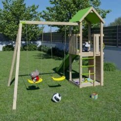 Aire De Jeux Bois 2,20 M SMART XPERIENCE - 7 Enfants -Pas Cher Clair Jardin Magasin 32044505 4