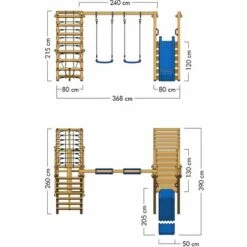 Wickey Portique Balançoire Aire De Jeux Smart Shake Avec Toboggan - Extension D'escalade - Bleu 8 Wickey Portique Balançoire Aire De Jeux Smart Shake Avec Toboggan - Extension D'escalade - Bleu -Pas Cher Clair Jardin Magasin 32624638 4