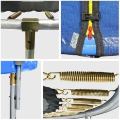 Pack Premium Trampoline 305cm Réversible Vert / Bleu ADELAÏDE + Filet, échelle, Bâche Et Kit D'ancrage 6 Pack Premium Trampoline 305cm Réversible Vert / Bleu ADELAÏDE + Filet, échelle, Bâche Et Kit D'ancrage -Pas Cher Clair Jardin Magasin 3300220 3