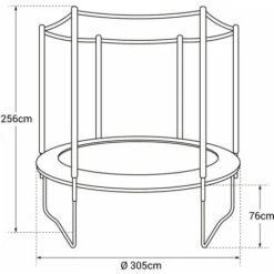 Pack Premium Trampoline 305cm Réversible Vert / Bleu ADELAÏDE + Filet, échelle, Bâche Et Kit D'ancrage 7 Pack Premium Trampoline 305cm Réversible Vert / Bleu ADELAÏDE + Filet, échelle, Bâche Et Kit D'ancrage -Pas Cher Clair Jardin Magasin 3300220 4
