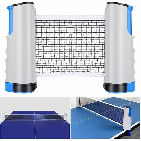 Filet De Ping Pong, Filet De Tennis De Table Rétractable Ping Pang Net Table Tennis Net Réglable Portable Pour Intérieur Et Extérieur, Gris 1 Filet De Ping Pong, Filet De Tennis De Table Rétractable Ping Pang Net Table Tennis Net Réglable Portable Pour Intérieur Et Extérieur, Gris