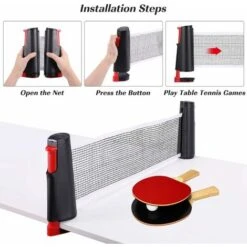 Filet De Ping Pong, Filet De Tennis De Table Rétractable Ping Pang Net Table Tennis Net Réglable Portable Pour Intérieur Et Extérieur, Gris 8 Filet De Ping Pong, Filet De Tennis De Table Rétractable Ping Pang Net Table Tennis Net Réglable Portable Pour Intérieur Et Extérieur, Gris -Pas Cher Clair Jardin Magasin 33190522 4