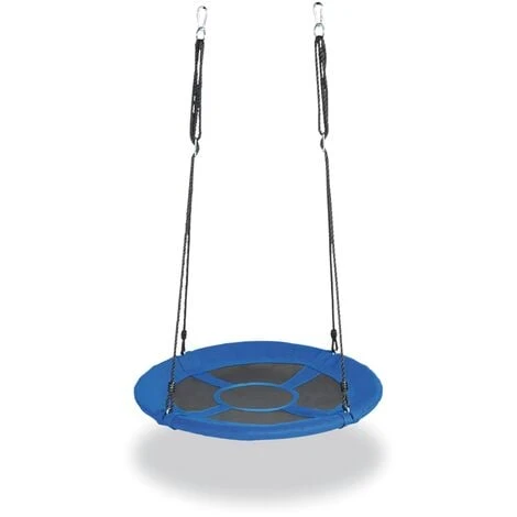Balançoire Bleue Nid D'oiseau Rond D.90 CM 1 Balançoire Bleue Nid D'oiseau Rond D.90 CM