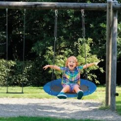 Balançoire Bleue Nid D'oiseau Rond D.90 CM 6 Balançoire Bleue Nid D'oiseau Rond D.90 CM -Pas Cher Clair Jardin Magasin 33501906 2