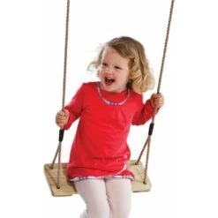 Balançoire En Pin Traité Avec Cordes En Chanvre Synthétique De La Marque KBT - Durable Et Résistante Aux Intempéries Pour Des Heures De Jeu En Plein Air -Pas Cher Clair Jardin Magasin 3366093 5