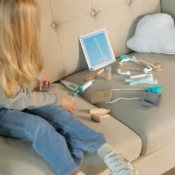 Mallette De Médecin En Bois, Jouets éducatifs D'imitation Pour Garçons Et Filles, , 18 Accessoires -Pas Cher Clair Jardin Magasin 37144192 3
