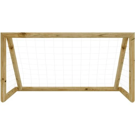But De Football Avec Filet 120x80x60 Cm Bois De Pin Imprégné VidaXL 2 But De Football Avec Filet 120x80x60 Cm Bois De Pin Imprégné VidaXL – Image 2